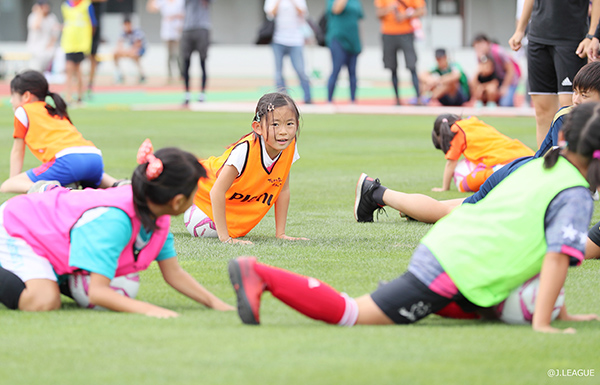 写真:ウォーミングアップ