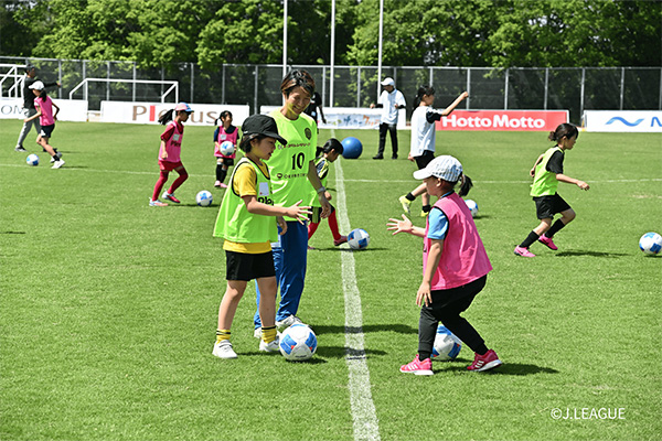 写真：ドリブルおにごっこ