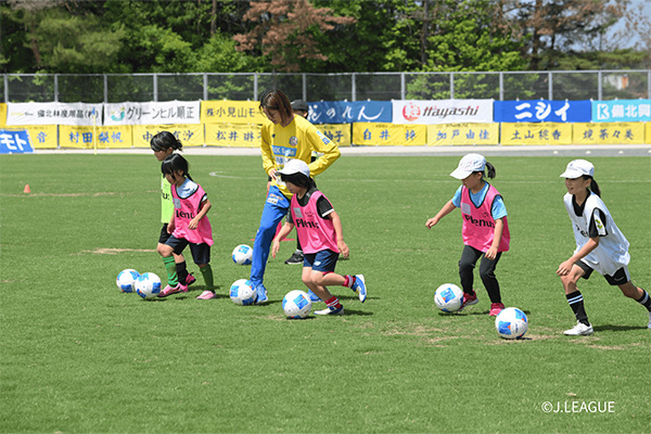 写真：ドリブル